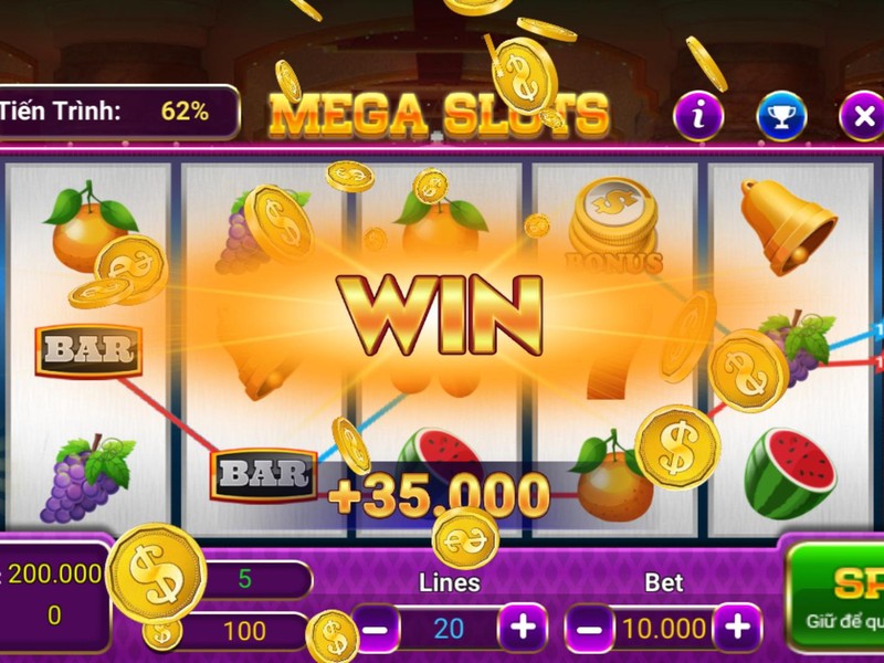 Hình ảnh máy slot cổ điển với biểu tượng trái cây
